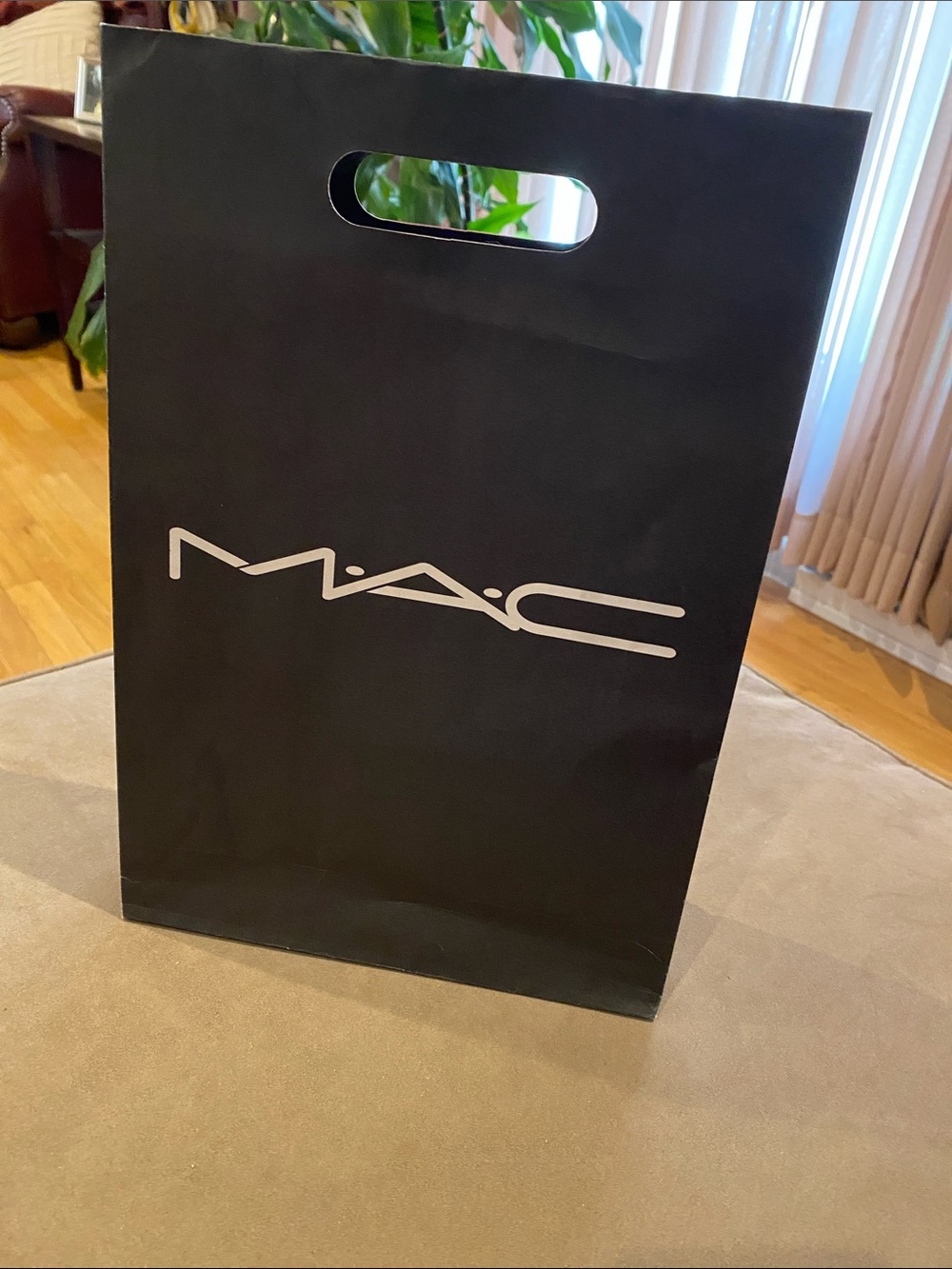 MAC Cosmetics Black and White Paper Shopping Bag